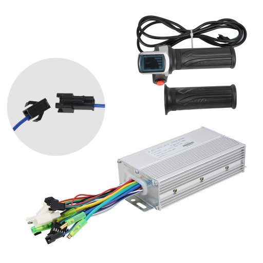Voilamart 48V 1000W Electric Bike Conversion Kit Controller+Twist Throttle for NO LCD Kit