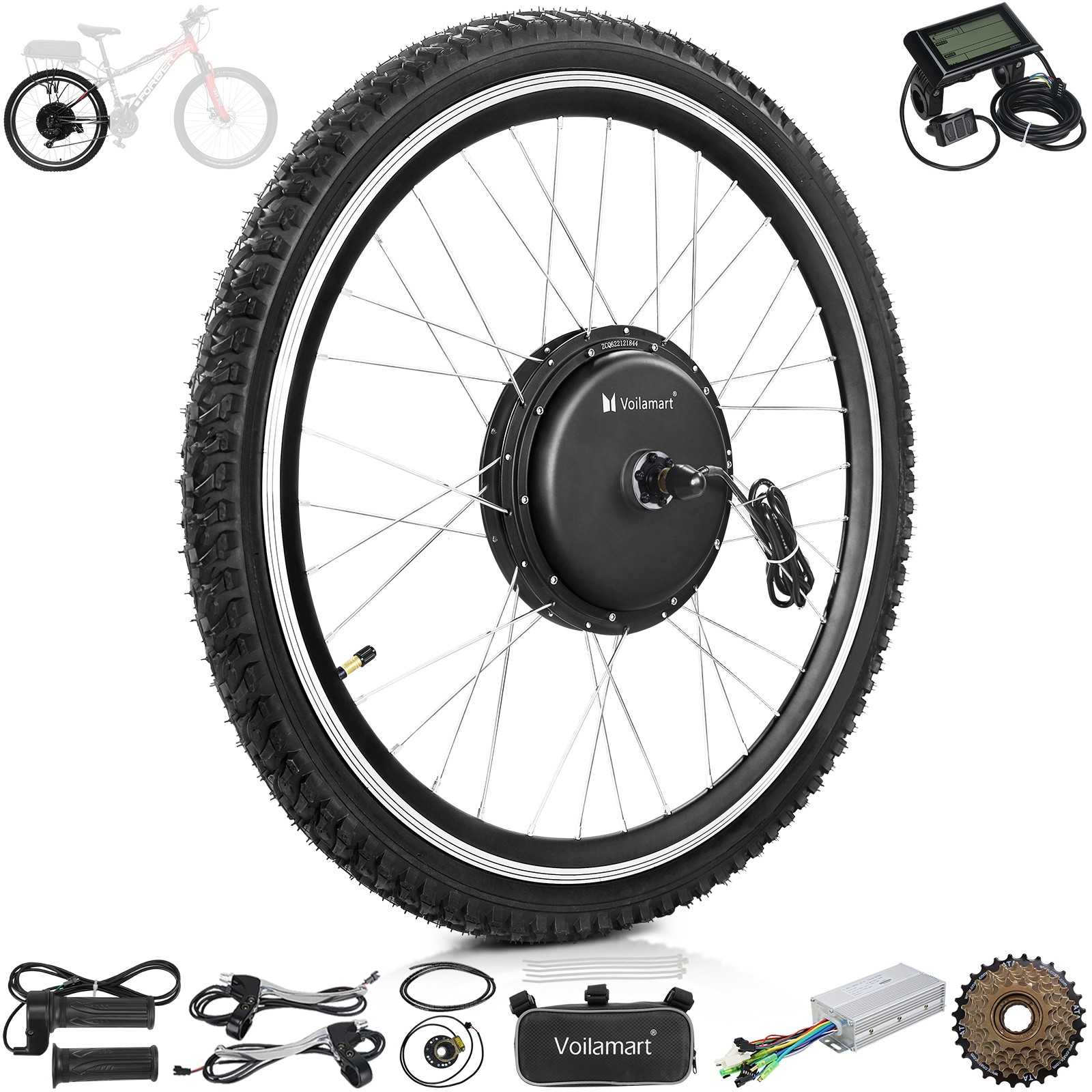 VGEBY Kit de conversion Vélo Électrique : Contrôleur 17A universel pour