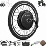 Voilamart 20" 48V 1000W Electric Bicycle Rear Wheel Conversion Kit Speed Hub Motor LCD Meter