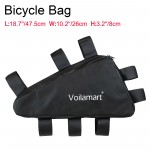 Voilamart Mountain Bike bicycle Battery Triangle Bag Tube Frame Case Storage MTB 47cm*41cm