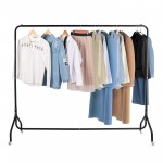 6ft Heavy Duty Clothes Rail Metal Garment Rack Hanging Home Shop Display Stand