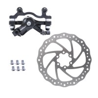 Voilamart 160mm Rear Mechanical Bike Disc Brake Set Caliper Rotor Crank Bicycle MTB Kit
