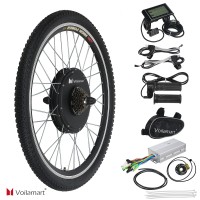Voilamart 20" 48V 1000W Electric Bicycle Rear Wheel Conversion Kit Speed Hub Motor LCD Meter