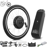 Voilamart 48V 1000W 26" Front Wheel Electric Bicycle Kit Motor Conversion Kit with Battery