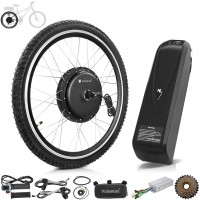 Voilamart 48V 1000W 26" Rear Wheel Electric Bicycle Motor Conversion Kit with Battery