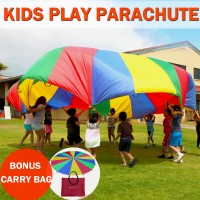 6M Large Kids Play Parachute Children Rainbow Outdoor Game Exercise Sport Toy