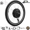 Voilamart Waterproof 48V 1500W 26" Rear Wheel Electric Bicycle Conversion Kit Twist Throttle LCD Meter-built-in controller