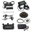 Voilamart 2000W 27.5" Electric Bicycle Conversion Kit Ebike Motor Cycling Hub Rear Wheel with LCD (Twist Throttle)