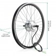 36V 250W 26" Rear Brushless Gearless Hub Motor Wheel