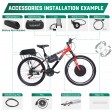 Voilamart 28" 48V 2000W Waterproof Electric Bike Bicycle Conversion Kit Front Wheel with LCD