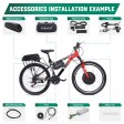 Voilamart 48V 1000W 26" Front Wheel Electric Bicycle Kit Motor Conversion Kit Bike Cycling Hub