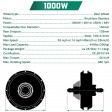 Voilamart 48V 1000W 26" Rear Wheel Electric Bicycle Motor Conversion Kit Bike Cycling Hub 