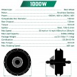 Voilamart 20" 48V 1000W Electric Bicycle Rear Wheel Conversion Kit Speed Hub Motor LCD Meter