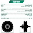 Voilamart Waterproof 48V 1500W 26" Rear Wheel Electric Bicycle Conversion Kit Twist Throttle LCD Meter-built-in controller Motor Cassette Hub