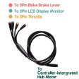Voilamart Electric Bike Bicycle Conversion Kit Waterproof 4 in 1 Connector Wire