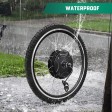 From UK, Controller-integtrated 26IN Ebike Rear Hub Motor Wheel Conversion Kit 48V 1500W, Waterproof Electric Bicycle Booster