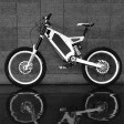 Voilamart Electric Bike Frame Steel for 48V 3000W-5000W Stealth Bomber Electric Bicycle DIY Kit E Bike Conversion kit-White