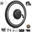 Voilamart 2000W 26" Electric Bicycle Conversion Kit Ebike Motor Cycling Hub Rear Wheel with LCD (Twist Throttle)
