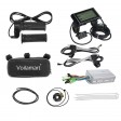 Voilamart 1000W 29" Electric Bicycle Conversion Kit Ebike Motor Cycling Hub Front Wheel with LCD (Twist Throttle)