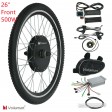Voilamart 36V 500W 26" Front Wheel Electric Bicycle E Bike Conversion Motor Kit with Thumb Throttle