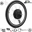 Voilamart Waterproof 48V 1500W 26" Rear Wheel Electric Bicycle Conversion Kit Twist Throttle LCD Meter-built-in controller Motor Cassette Hub