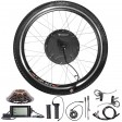 Voilamart Waterproof 48V 1500W 26" Rear Wheel Electric Bicycle Conversion Kit Twist Throttle LCD Meter-built-in controller