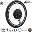 From UK, Controller-integtrated 26IN Ebike Rear Hub Motor Wheel Conversion Kit 48V 1500W, Waterproof Electric Bicycle Booster