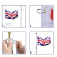 Voilamart 20ft Aluminium Sectional Flagpole Kit for Outdoor Garden Telescopic Flag Pole + UK Flag