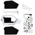 Voilamart Electric Bike Frame Steel for 48V 3000W-5000W Stealth Bomber Electric Bicycle DIY Kit E Bike Conversion kit-White