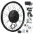 Voilamart 72V 3000W 26" x 2.6 Electric Bicycle Conversion Kit Ebike Motor Cycling Hub Rear Wheel 135mm Rear Dropout with LCD (Twist Throttle)